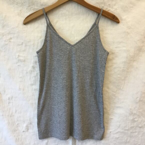 LOFT Gray Double V Cami - Picture 6 of 9